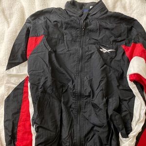 Red/Black/White Reebok Vintage Windbreaker